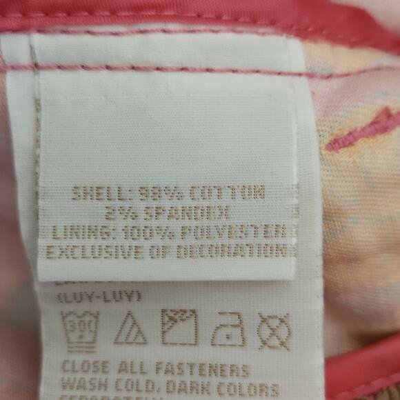 Vintage Women's Tommy Jeans Pink Yellow Floral Tie Front Blazer Jacket Y2K SM - Picture 11 of 14